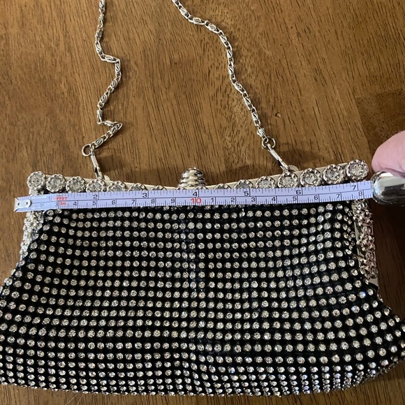 Chichitop Crystal rhinestones, clutch evening purse black - Picture 4 of 7